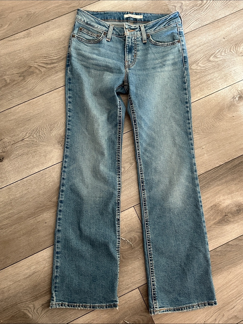 Women’s Classic Levi Blue Superlow Rise Bootcut Jeans